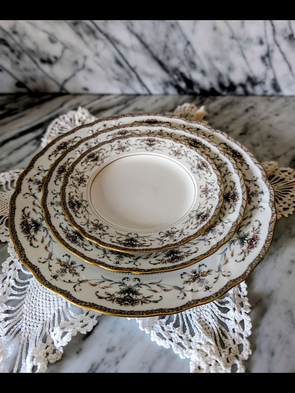 Authentic Vintage Noritake “Astorbrook” 4 Set of Plates